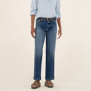 Kut from the Kloth Pattie High Rise Straight Leg Long, Exclusive Size 10